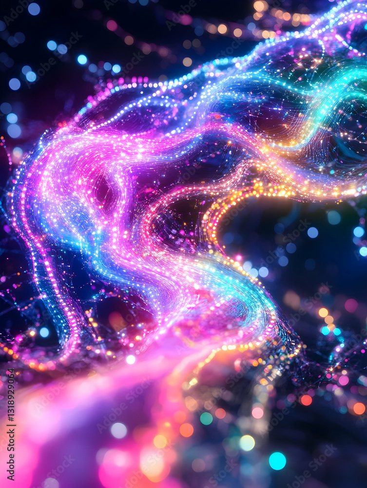 Abstract vibrant swirling cosmic energy Abstract vibrant swirling cosmic energy