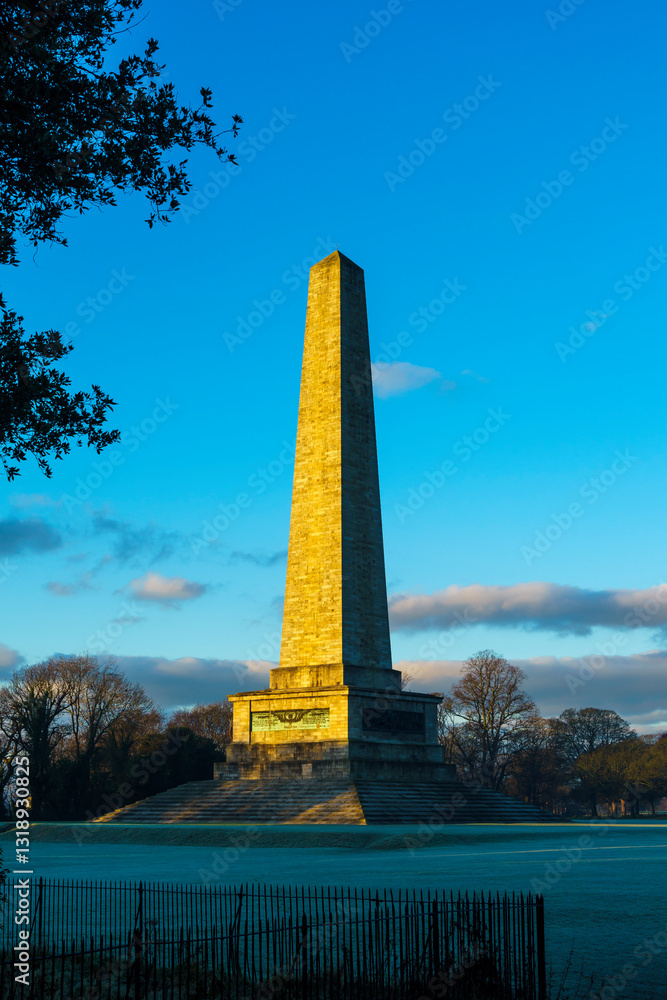 Obraz premium The Wellington Monument early in the morning