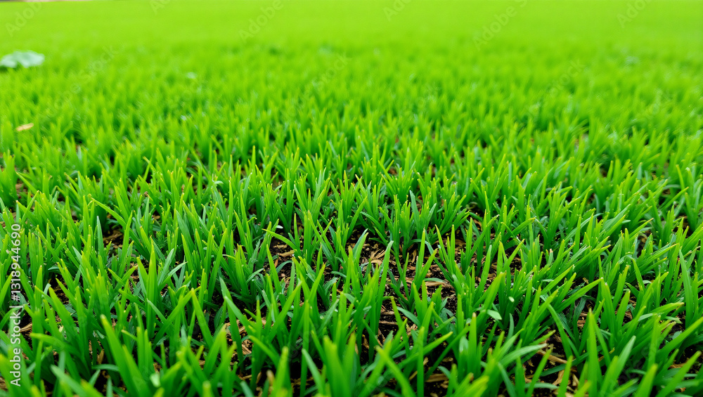 A lush, vibrant green grass field stretching out under bright sunlight, showcasing the natural beauty of a well-maintained lawn. A lush, vibrant green grass field stretching out under bright sunlight, showcasing the natural beauty of a well-maintained lawn.