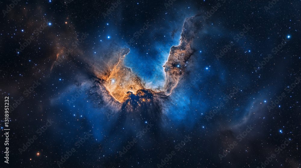 Obraz premium Abstract cosmos background, with stars and galaxy