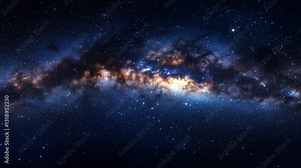 Fototapeta premium Abstract cosmos background, with stars and galaxy