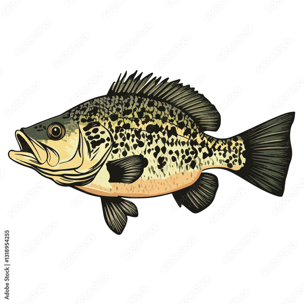 Fototapeta premium vector illustration of a fish