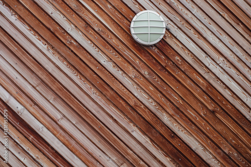 Bretterwand mit lampen