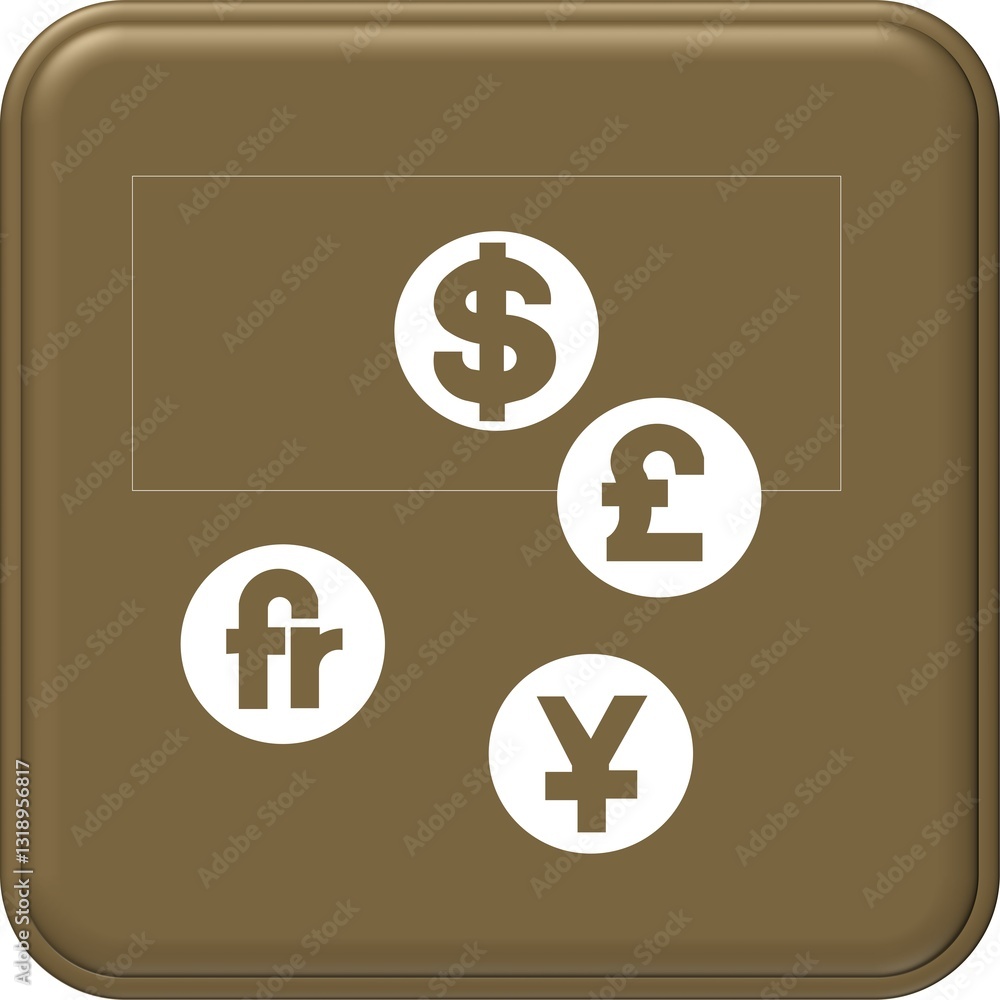 Foreign currency exchange sign for tourists Foreign currency exchange sign for tourists