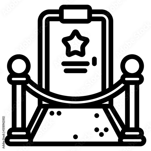 VIP Room Outline Icon