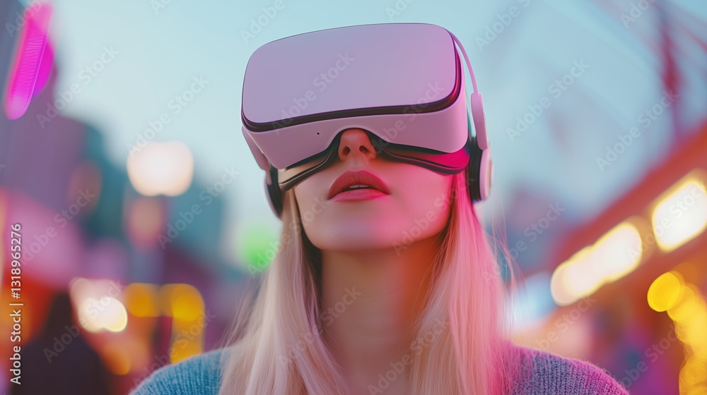 Urban evening glow a digital art experience in virtual reality Urban evening glow a digital art experience in virtual reality