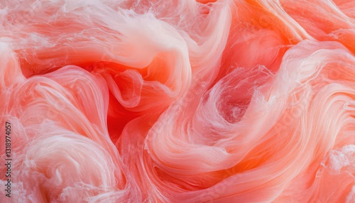 Wallpaper Mural Swirling Peach And Coral Fabric Texture Abstract Background Torontodigital.ca