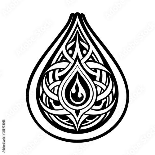 Blood drop symbol icon in solid style