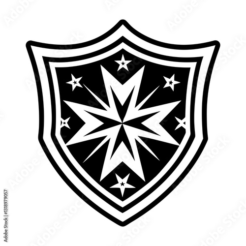 Collection of Templar Knight Symbols Glyph Icons  

