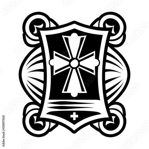 Collection of Templar Knight Symbols Glyph Icons  

