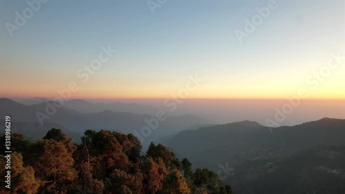 Wallpaper Mural WinterLine during sunset in Mussoorie
 Torontodigital.ca