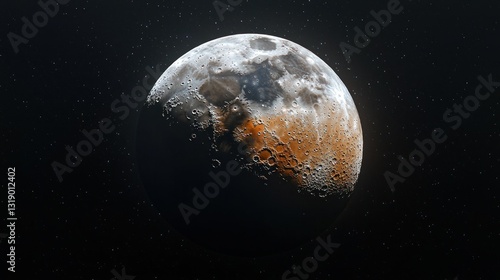 Alien Moon in Deep Space photo