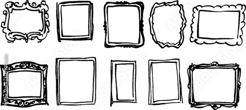 Collection of Hand-Drawn Picture Frames