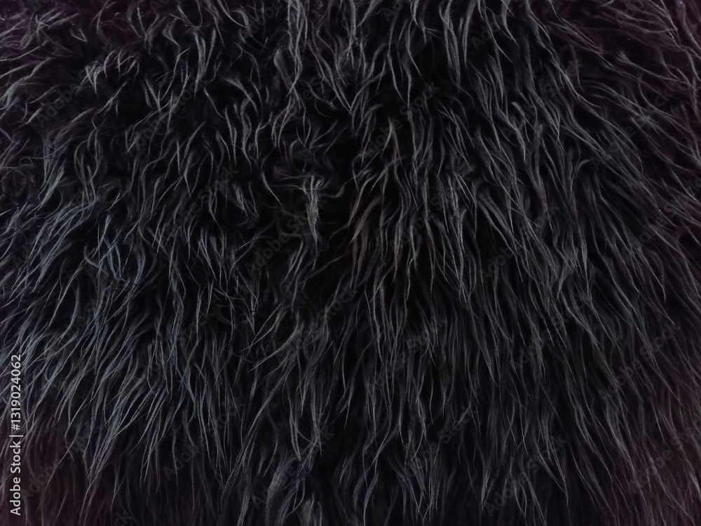 Naklejka premium background image: black wool with a slight purple tint