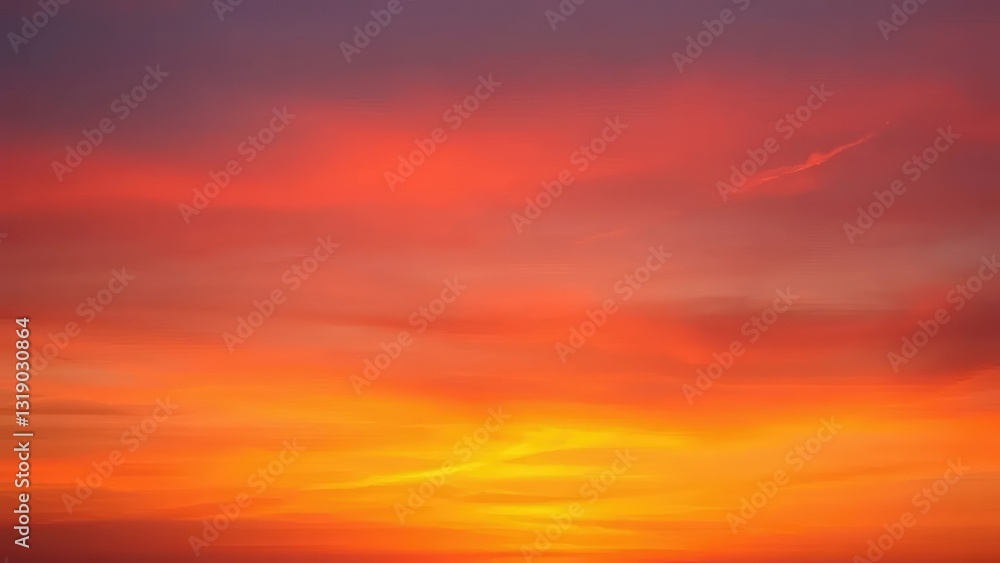 Obraz premium Abstract representation of a sunset with warm hues gradually blending into cool shades, background, cool, tones