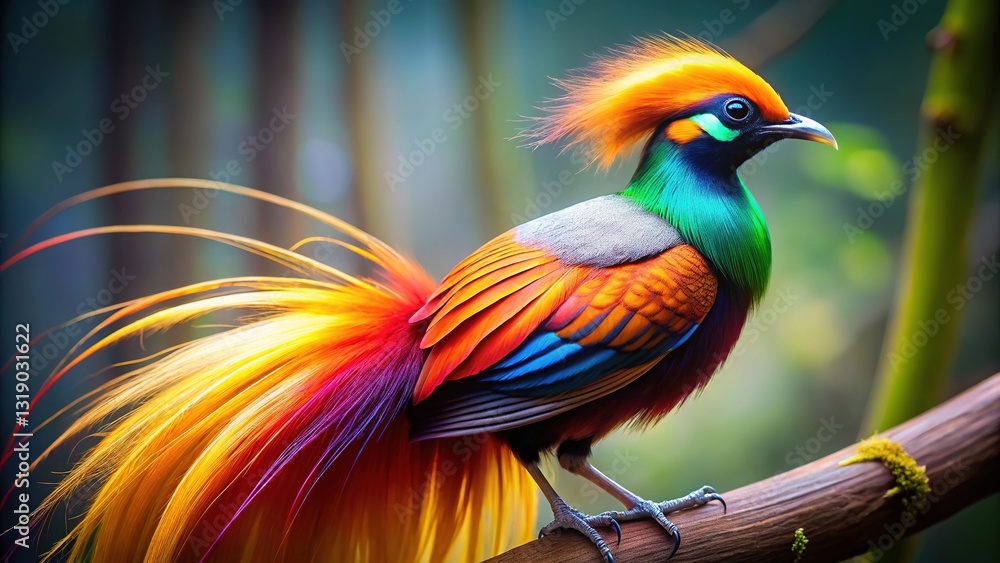 Obraz premium Cendrawasih Bird Paradise - Stunning Avian Beauty