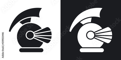 Knight helmet icons in solid black and white collection