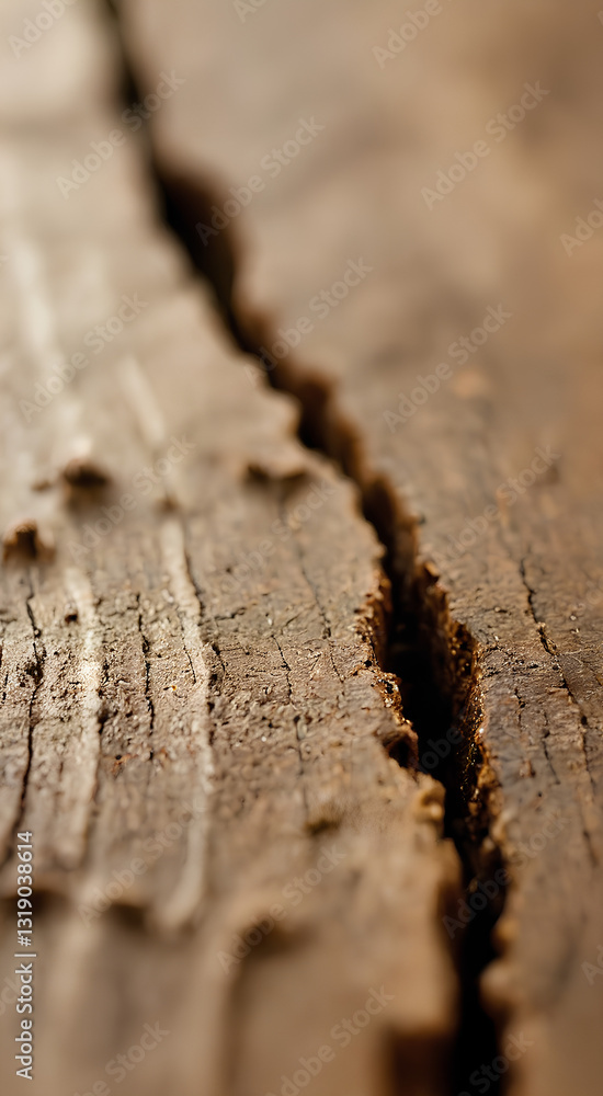 Close-Up of Cracked and Weathered Wooden Surface with Natural Details
Close-Up of Cracked and Weathered Wooden Surface with Natural Details
