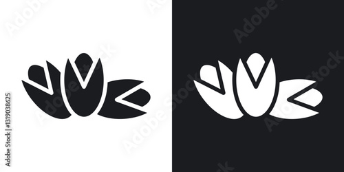 Pistachio icons in solid black and white collection