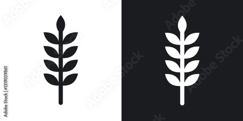 Malt icons in solid black and white collection