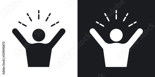 Joy icons in solid black and white collection