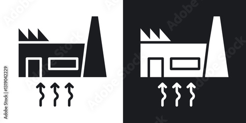 Geothermal Energy icons in solid black and white collection