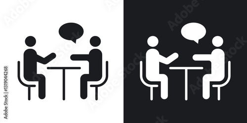 Counsel icons in solid black and white collection