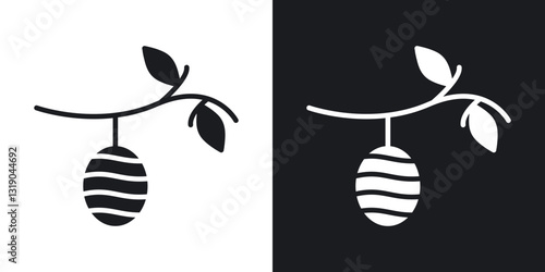 Cocoon icons in solid black and white collection