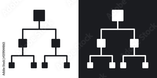 Classification icons in solid black and white collection