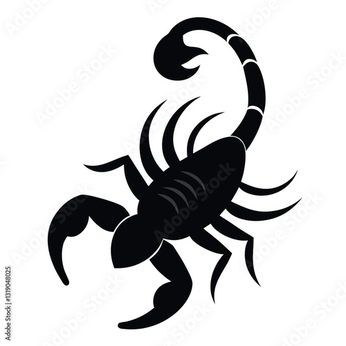 Scorpion-with-raised-tail-minimalistic.