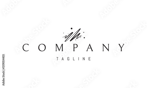 Vector logo with an abstract image of waves of joy.