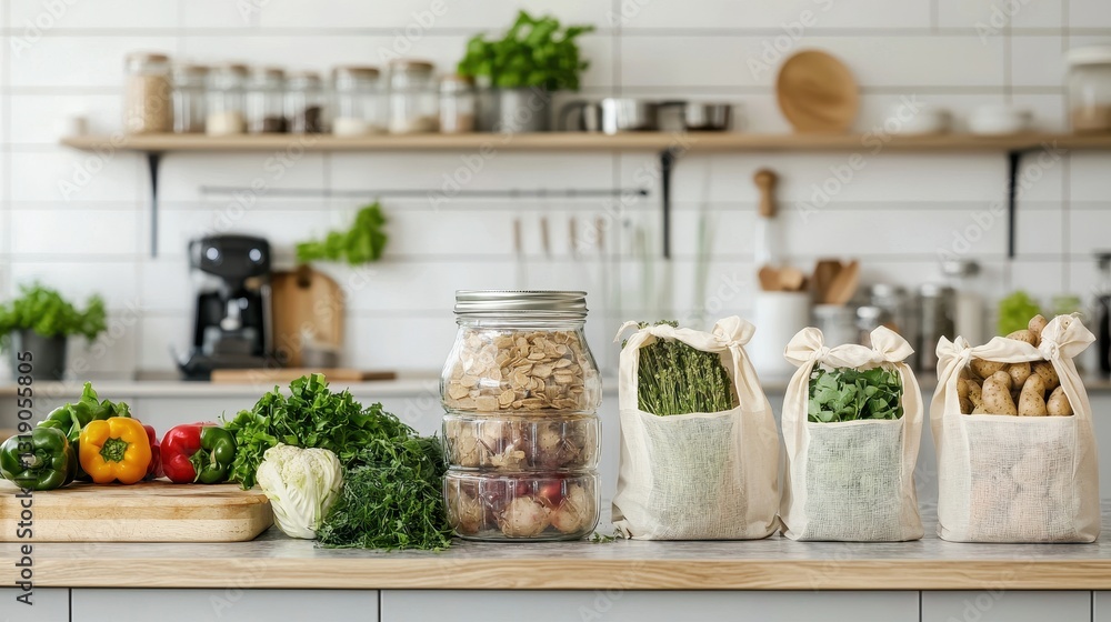 Zero-Waste Jars and Reusable Bags Zero-Waste Jars and Reusable Bags