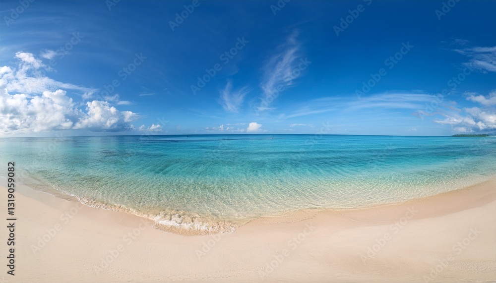 tropical beach panorama, seascape with a wide horizon, showcasing the beautiful expanse tropical beach panorama, seascape with a wide horizon, showcasing the beautiful expanse