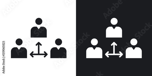 Third party icons in solid black and white collection