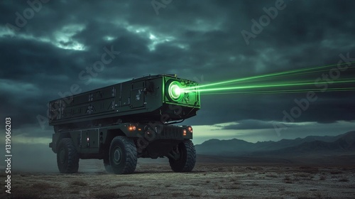 Wallpaper Mural Advanced Directed Energy Weapon Platform in Military Testing Environment Torontodigital.ca