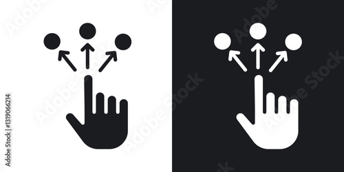 Variety icons in solid black and white collection