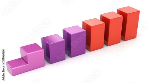Ascending Colorful Blocks: A Visual Representation of Growth and Progress Free Download Ascending Colorful Blocks: A Visual Representation of Growth and Progress - GFXLoad