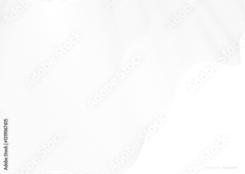 Abstract curvy geometric lines wave pattern background design