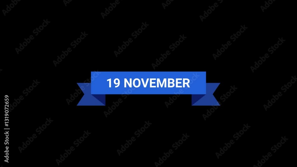 19 November Ribbon Animation 19 November Ribbon Animation