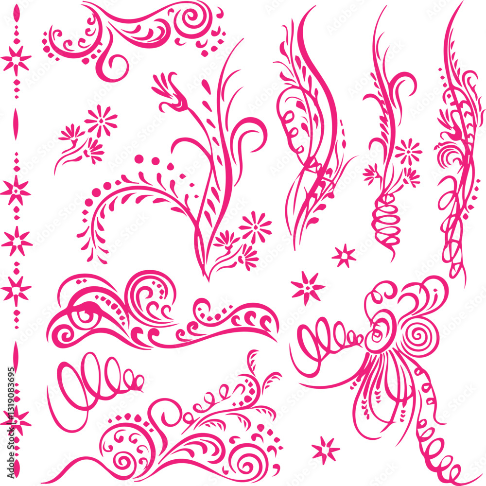 Beautiful flower art and mandala vector design Beautiful flower art and mandala vector design