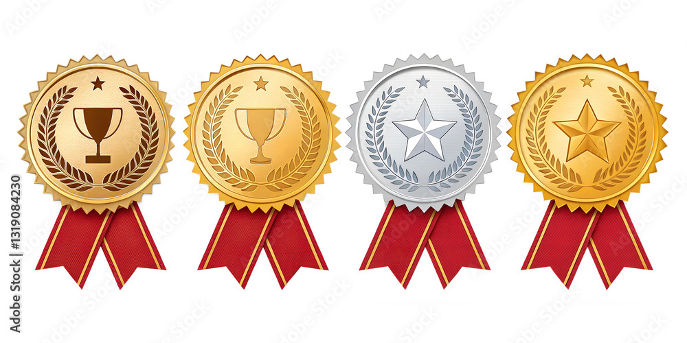 collection set of award badges isolated on white background png collection set of award badges isolated on white background png