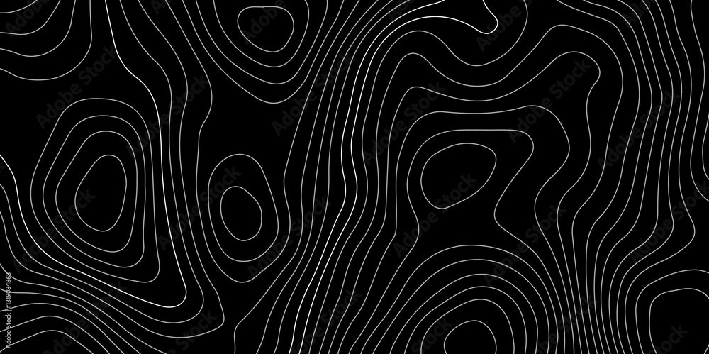 Fototapeta premium Abstract Topographic map grid backdrop.Geographic contour map. Vector illustration.wavy lines on the background.3d background design.