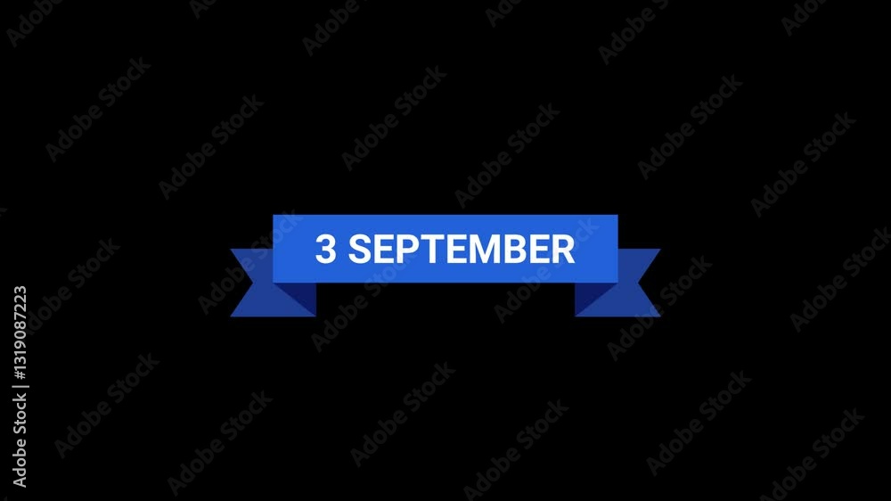 3 September Ribbon Animation 3 September Ribbon Animation