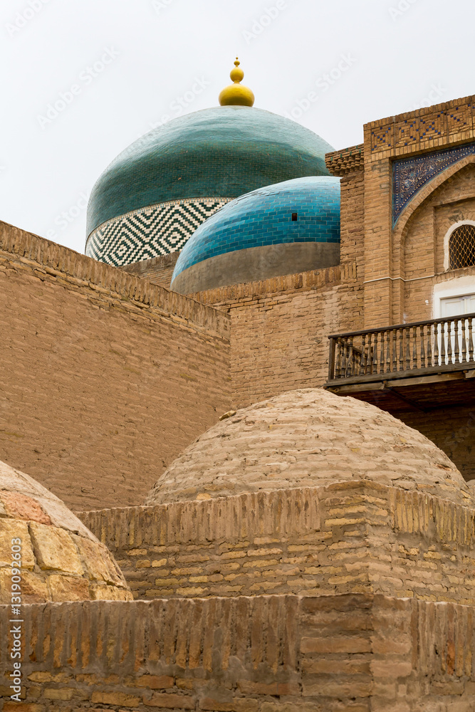 Fototapeta premium Pahlavon Mahmud mausoleum is a memorial monument in Khiva