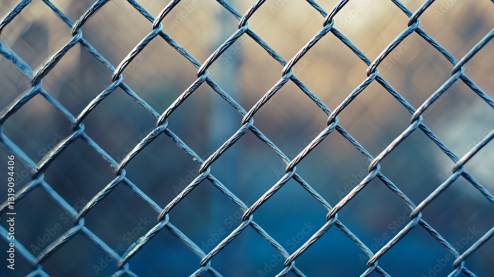 Welded wire mesh metal fence panels in a realistic design, including a steel chain-link gate, serving as an outdoor protective barrier. Welded wire mesh metal fence panels in a realistic design, including a steel chain-link gate, serving as an outdoor protective barrier.