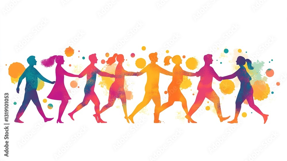 Successful team working together in a collaborative environment with diversity and unity Successful team working together in a collaborative environment with diversity and unity
