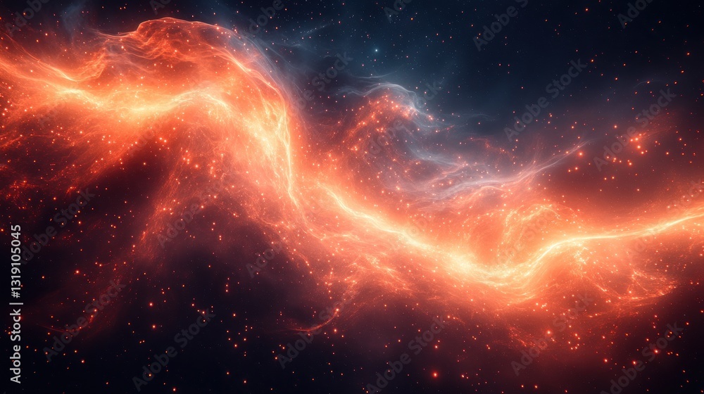 Obraz premium Cosmic energy flow