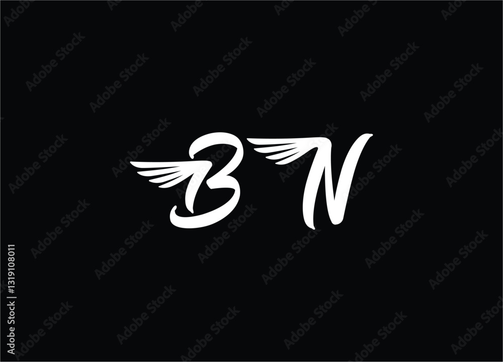 BN Logo design with unique and simple design BN Logo design with unique and simple design