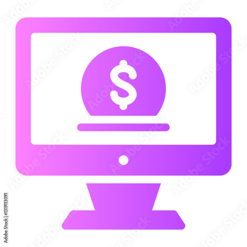 online donation gradient icon