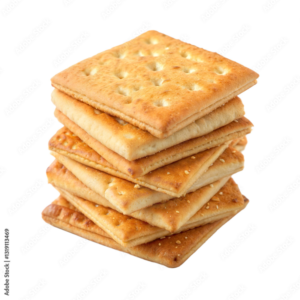 square rice crackers stacked on white background.png square rice crackers stacked on white background.png